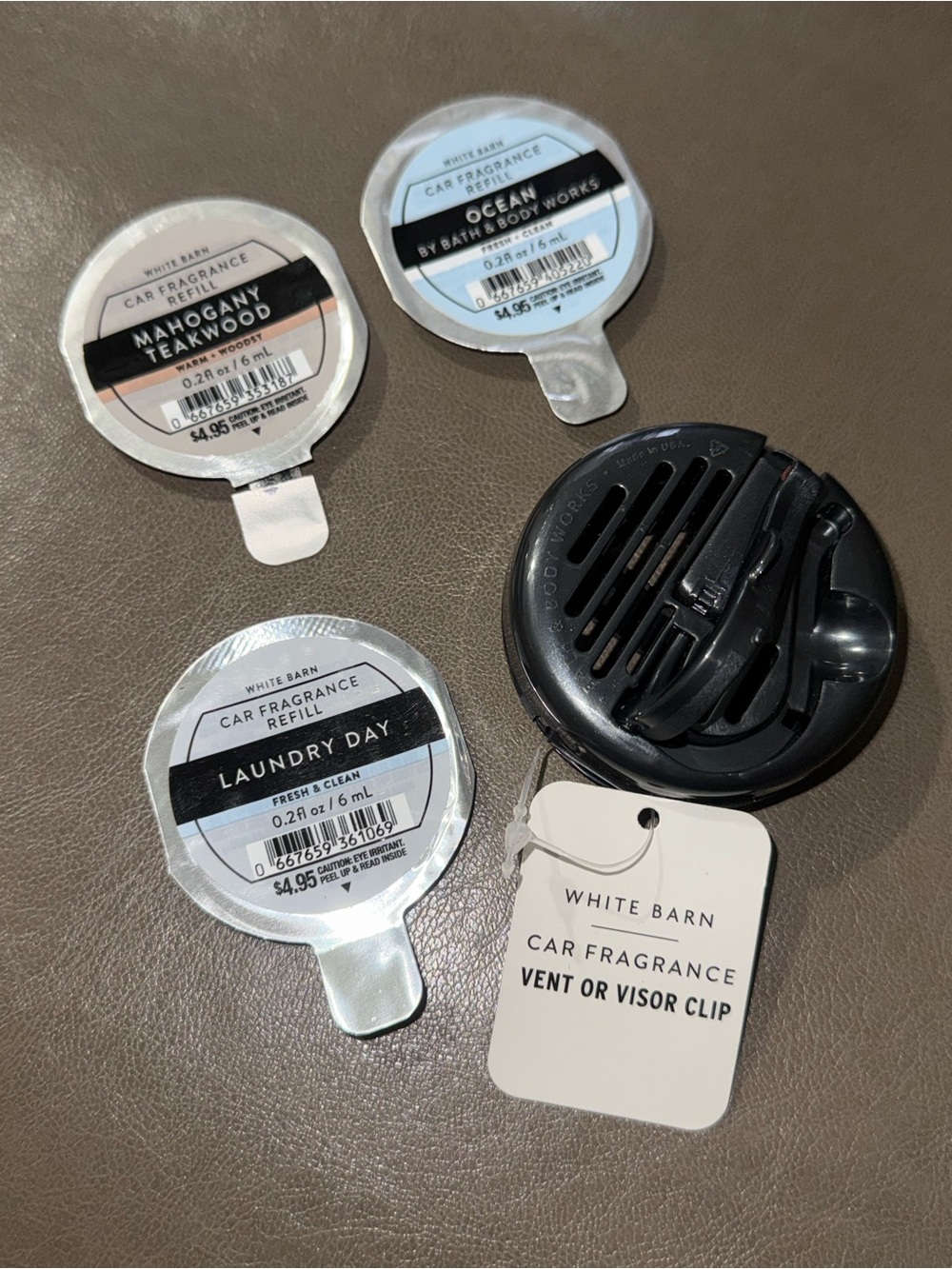 3 NEW BATH & 1 VENT CLIP BODY WORKS SCENTPORTABLE FRAGRANCE REFILL CAR FRESHENER
